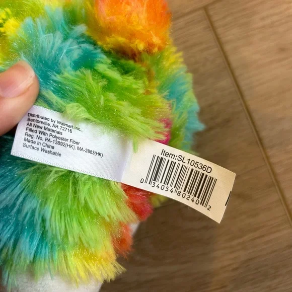 Spark Create Imagine Rainbow Llama Stuffed Cute Animal Plush Sparkle Eyes 10” - Picture 7 of 9